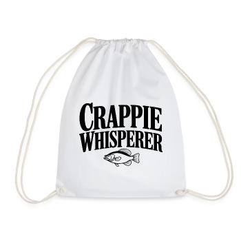 Crappie Whisperer - Turnbeutel - Weiß - Vorne