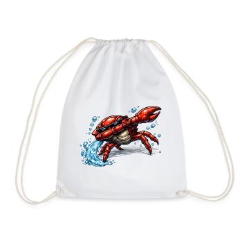 Dabbing Cancer - Drawstring Bag - white - Front