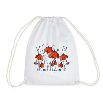 Fleur - Sac de sport léger - blanc - Devant
