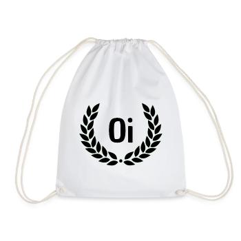 Contour de la couronne de laurier vert - Sac de sport léger - blanc - Devant