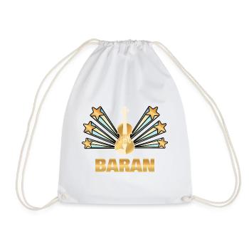 Band Baran - Turnbeutel - Weiß - Vorne