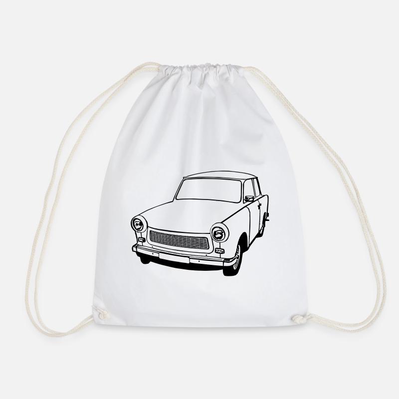 Trabant , Ostalgie , DDR Kult , Oldtimer (25) - Turnbeutel - Weiß