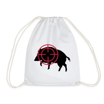 sanglier - Sac de sport léger - blanc - Devant