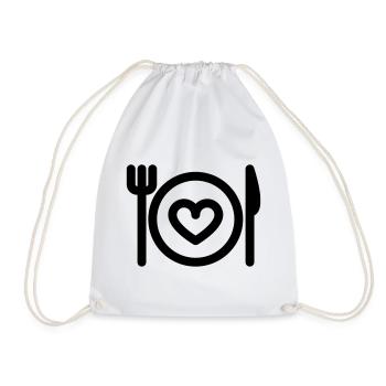 Illustration de flore exotique dans des tons pastel - Sac de sport léger - blanc - Devant