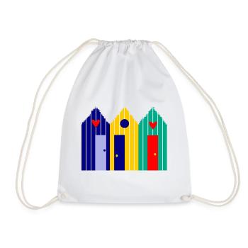 VACANCES. VIVE LES VACANCES. VACANCES. PLAGE. MER - Sac de sport léger - blanc - Devant