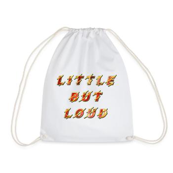 Small but noisy no-child baby screamer - Drawstring Bag - white - Front
