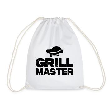 Grill Master - Grillen BBQ Grillmeister - Turnbeutel - Weiß - Vorne