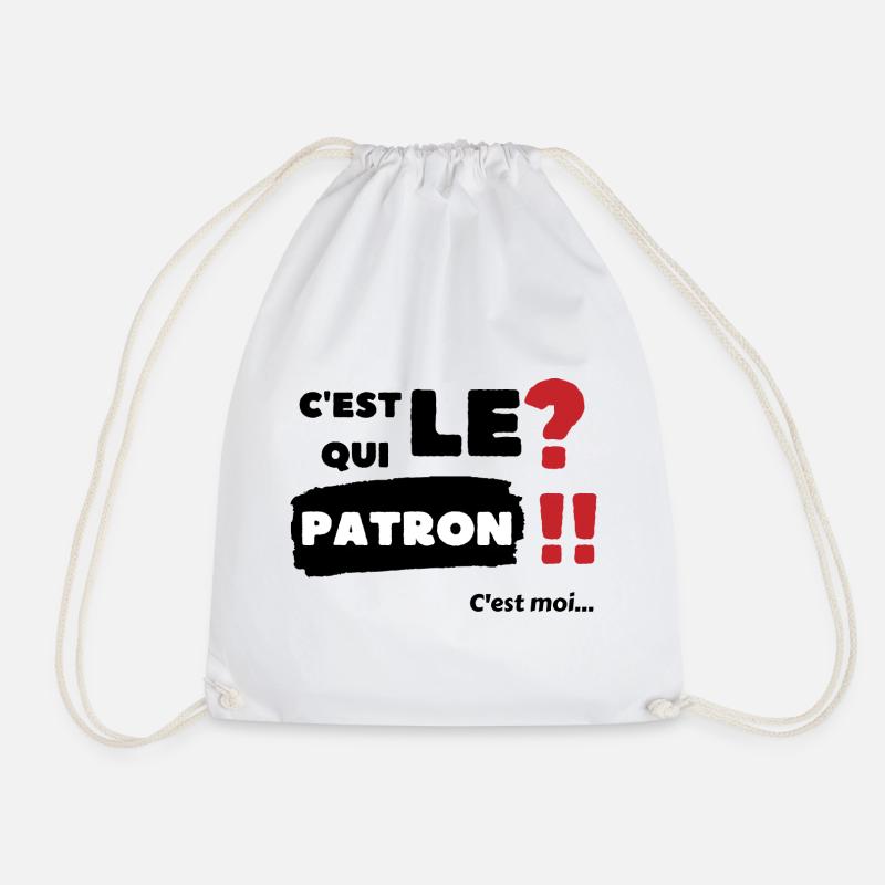 C'est qui le patron c'est moi - Sac de sport léger - blanc
