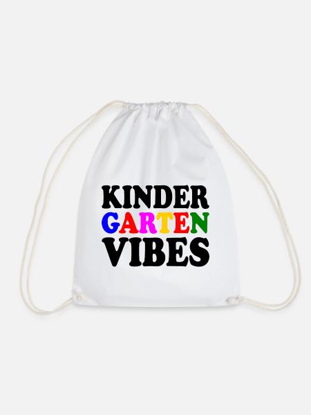 kindergarten vibes - Turnbeutel - Weiß