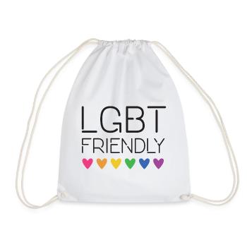 LGBT-freundlich - Turnbeutel - Weiß - Vorne