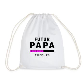 Futur Papa en cours - Sac de sport léger - blanc - Devant