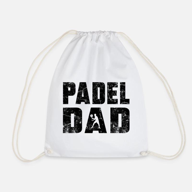 Padel-Vater - Turnbeutel - Weiß