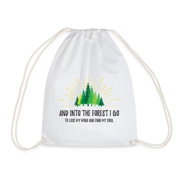 Et je vais dans la forêt - Sac de sport léger - blanc - Devant