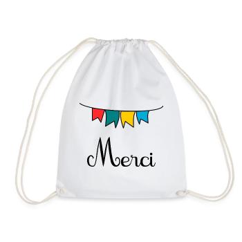MAÎTRESSE. MERCI. MERCI MAÎTRESSE - Sac de sport léger - blanc - Devant