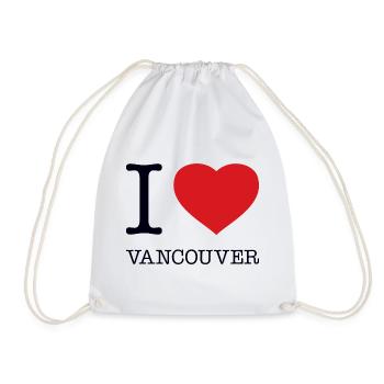 I LOVE VANCOUVER - Turnbeutel - Weiß - Vorne