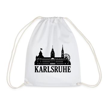 Silhouette de Karlsruhe - Sac de sport léger - blanc - Devant