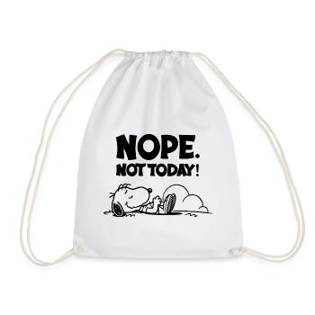 Non, pas aujourd’hui, chien paresseux drôle - Sac de sport léger - blanc - Devant