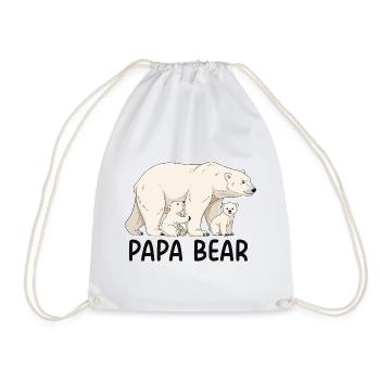 Papa Ours - Sac de sport léger - blanc - Devant