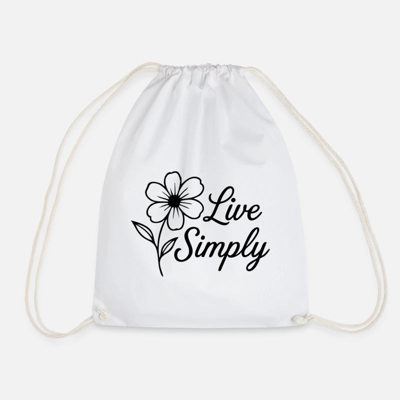 Vivre simplement - Sac de sport léger - blanc