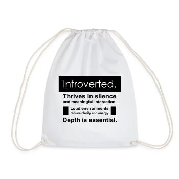 Introverti - Sac de sport léger - blanc - Devant