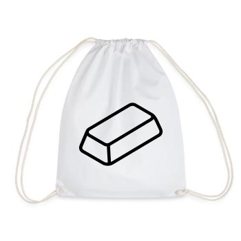 Gold Bar - Drawstring Bag - white - Front