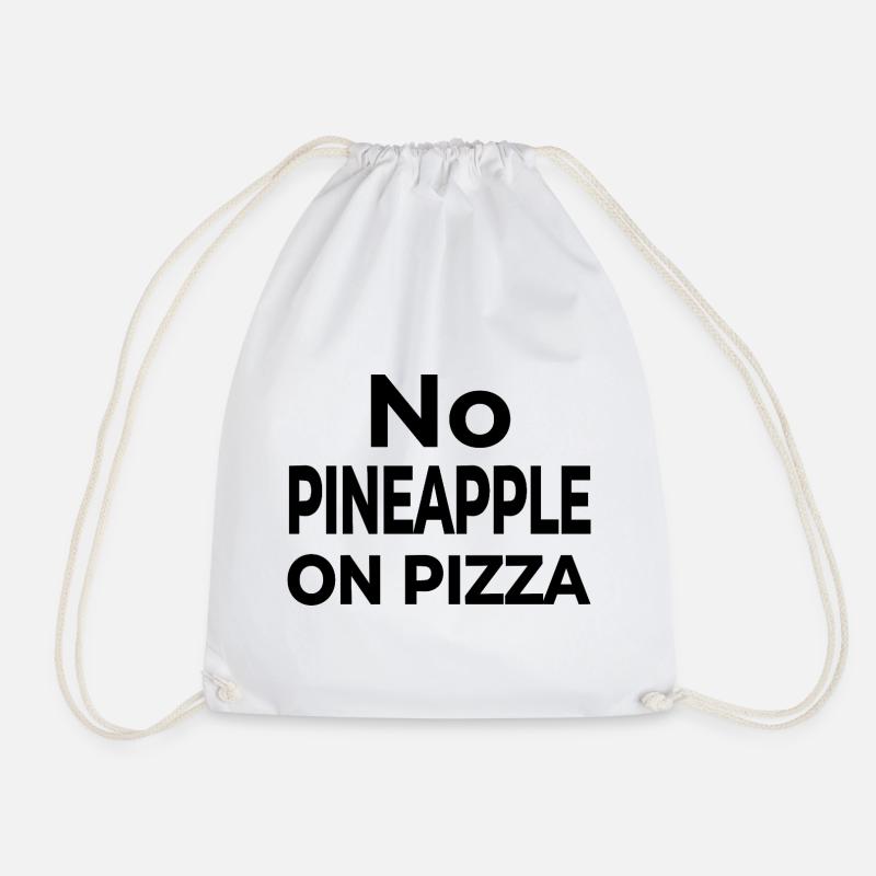 Pizza - Turnbeutel - Weiß