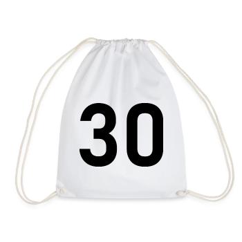 ANNIVERSAIRE. HAPPY BIRTHDAY. JOYEUX ANNIVERSAIRE. - Sac de sport léger - blanc - Devant