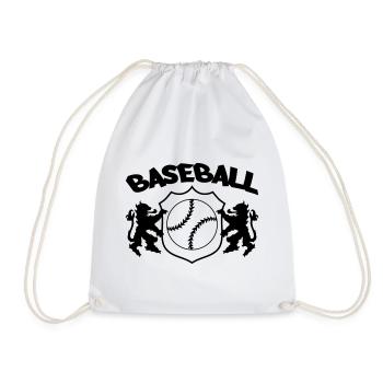 Baseball Logo - Turnbeutel - Weiß - Vorne