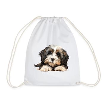 Chien havanais - Sac de sport léger - blanc - Devant