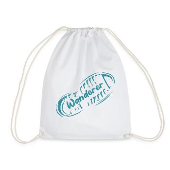 Leave Your Footprint Wanderer Travel Design - Drawstring Bag - white - Front