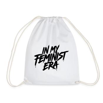 À mon époque féministe, noir - Sac de sport léger - blanc - Devant