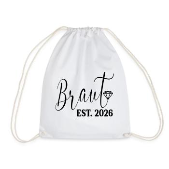 Fiançailles de mariage - Mariée 2026 - Sac de sport léger - blanc - Devant