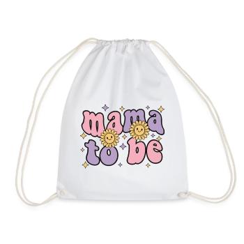 Geschlechterenthüllung: Mama wird Baby-Party-Team-Mädchen - Turnbeutel - Weiß - Vorne