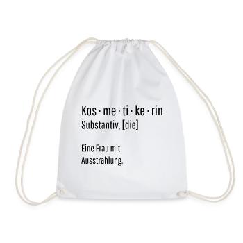 Kosmetikerin Substantiv Definition Geschenk - Turnbeutel - Weiß - Vorne