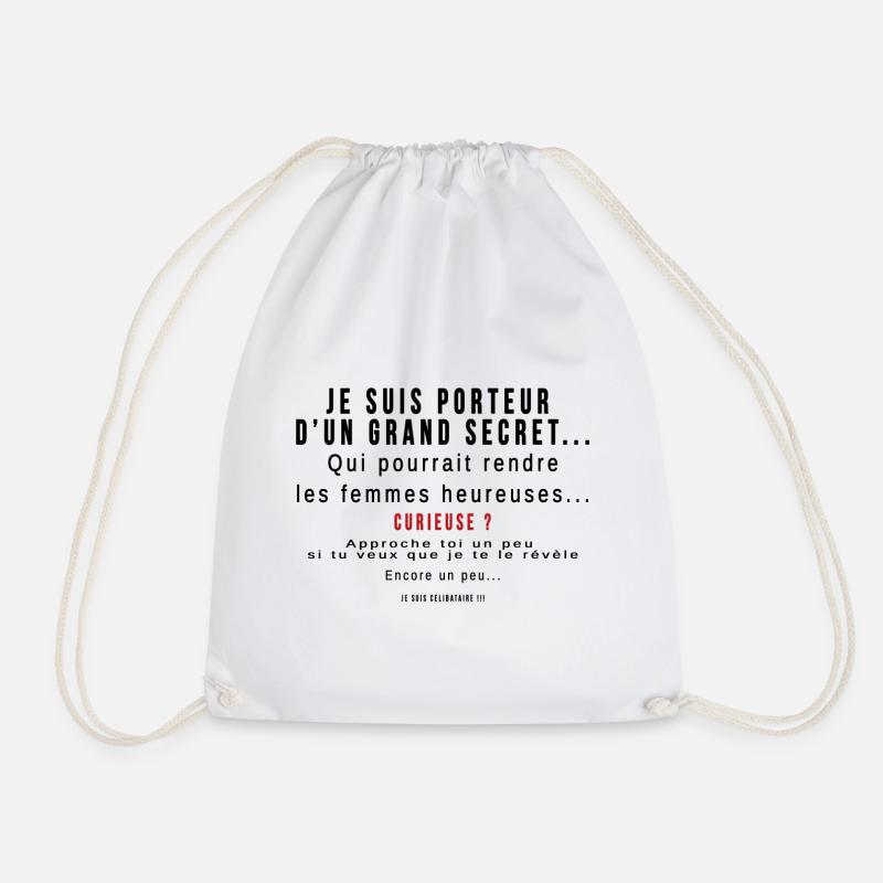Curieuse ? Secret dévoilé - Sac de sport léger - blanc