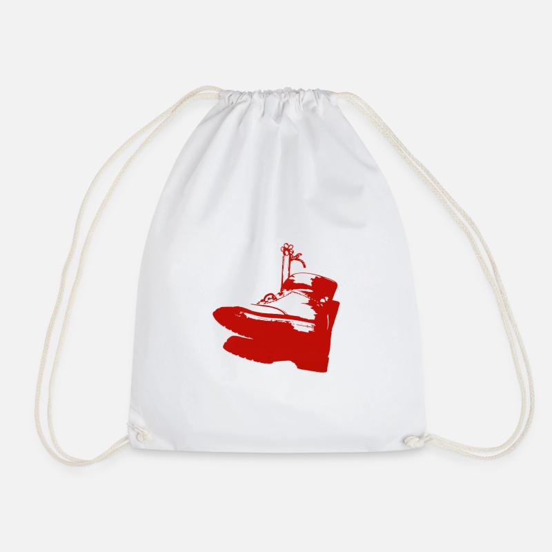 Shoes - Drawstring Bag - white