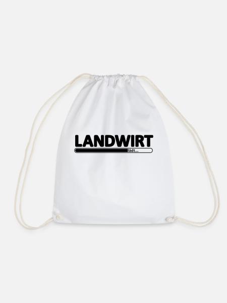 Landwirt // Landwirtin // Bauer //Berufsausbildung - Turnbeutel - Weiß