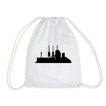 Hannover // Skyline // Silhouette // Skylineshirt - Turnbeutel - Weiß - Vorne