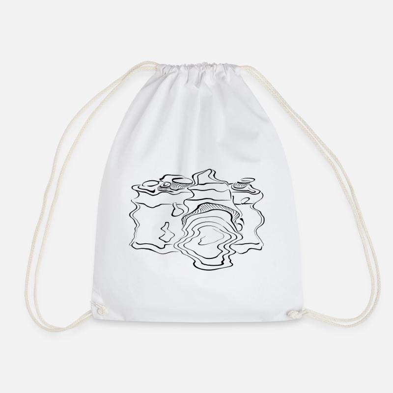 photographer - Drawstring Bag - white