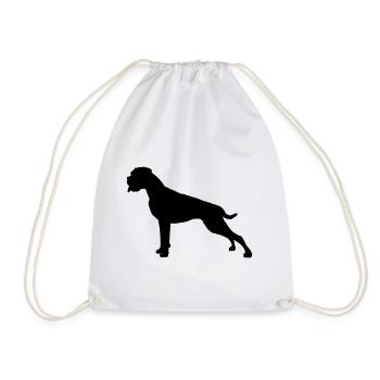 Boxer Stand silhouette - Turnbeutel - Weiß - Vorne