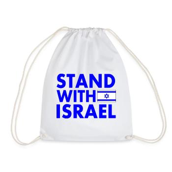 Stand with israel - Sac de sport léger - blanc - Devant