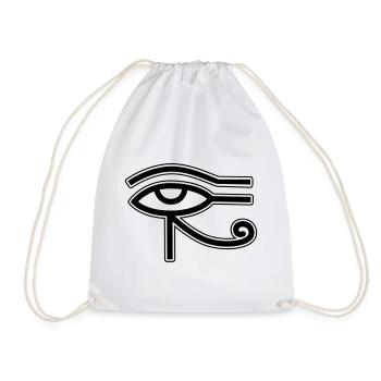 Auge Horus Ägypten - Turnbeutel - Weiß - Vorne