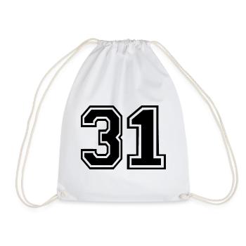 31 - Drawstring Bag - white - Front