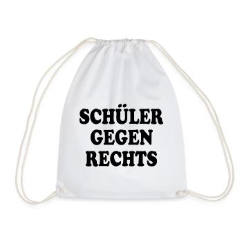schüler gegen rechts - Turnbeutel - Weiß - Vorne