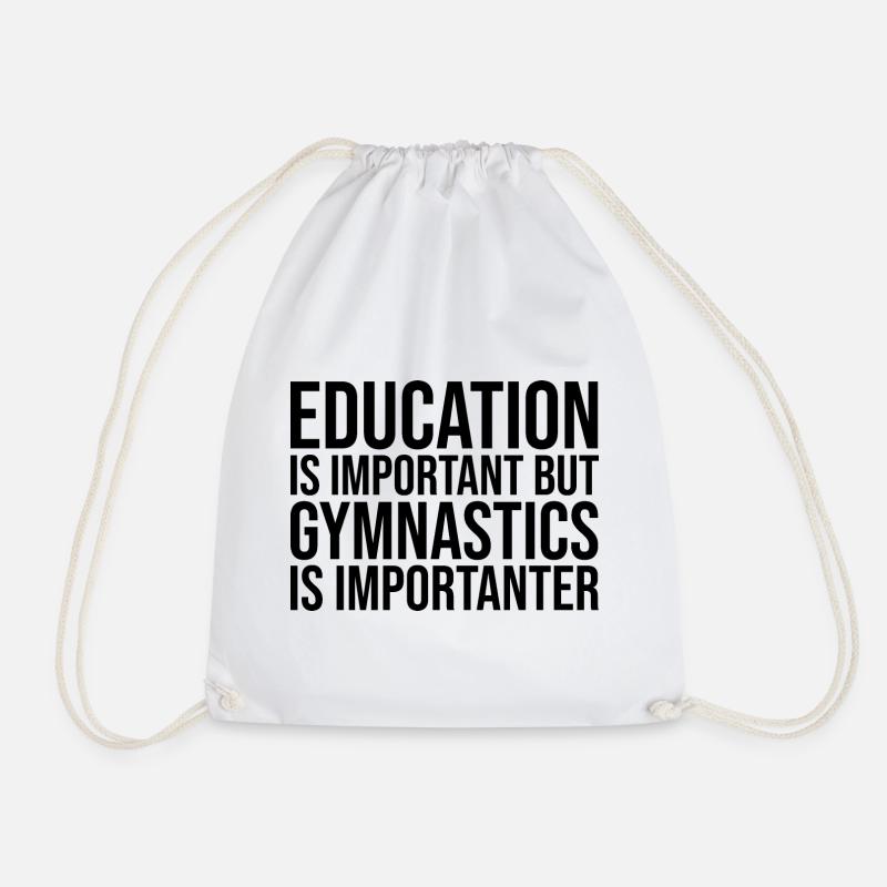 Gymnastics - Drawstring Bag - white