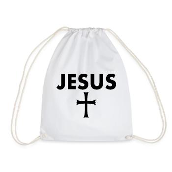 Croix de Jésus - Sac de sport léger - blanc - Devant