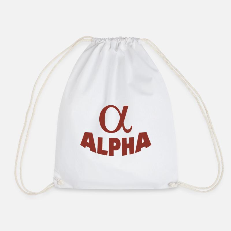 ALPHA - Turnbeutel - Weiß