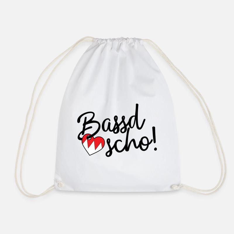 Bassd scho! - Turnbeutel - Weiß