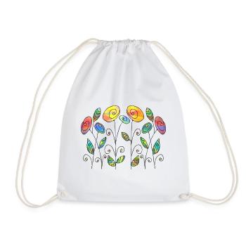 Fleur - Sac de sport léger - blanc - Devant