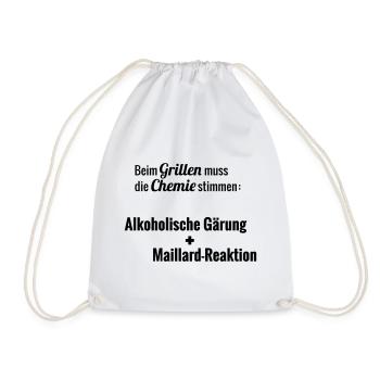 Maillard reaction - Drawstring Bag - white - Front